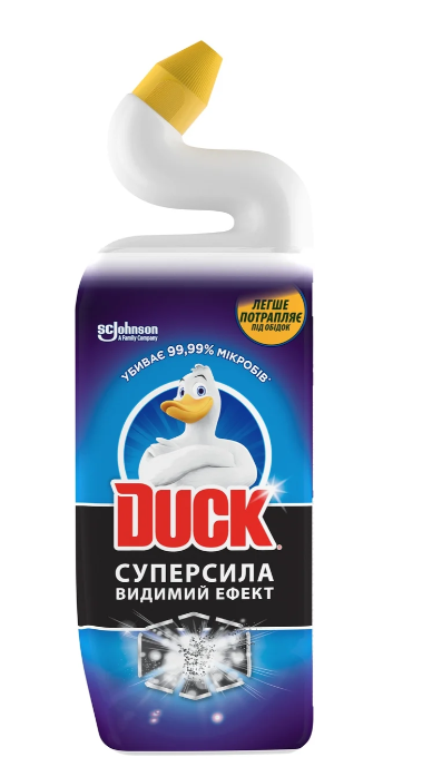 Засіб для чищення унітаза DUCK Супер сила Видимий ефект 0,5 л